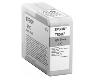 EPSON ink čer ULTRACHROME HD "Kosatka" - Light Black - T850700 (80 ml)