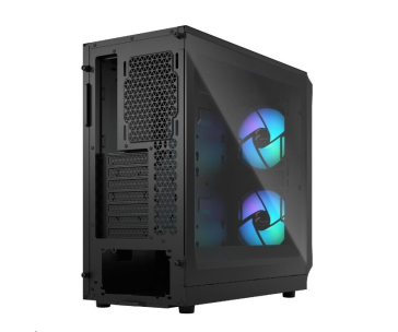 FRACTAL DESIGN skříň Focus 2 RGB Black TG Clear Tint, 2x USB 3.0, bez zdroje, mATX