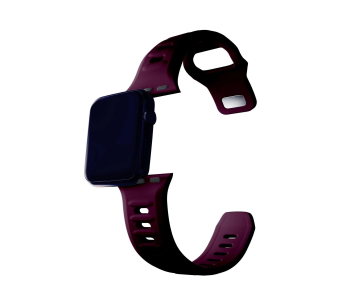 3mk Silicone Watch Strap pro Apple 42/44/45/49 mm Mulberry