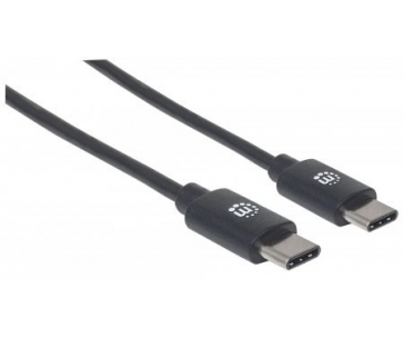 MANHATTAN kabel Hi-Speed USB-C, Type-C Male to Type-C Male, 3m, černý