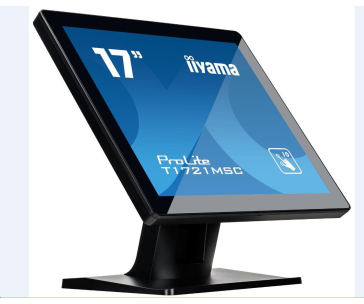 Iiyama dotykový monitor ProLite T1721MSC-B2, 43.2 cm (17''), Projected Capacitive, 10 TP, USB, kit (USB), black