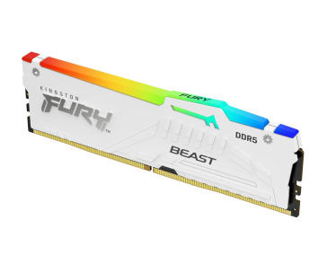 KINGSTON DIMM DDR5 16GB 6800MT/s CL34 Non-ECC FURY Beast RGB XMP, Bílá