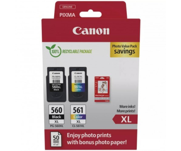 Canon CARTRIDGE CRG PG-560XL/CL-561XL PHOTO VALUE pro PIXMA TS535x,745x (360 str.)