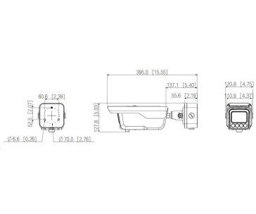 Dahua ITC413-PW4D-IZ3, IP kamera, vjezdová, 4Mpx, 1/1,8" CMOS, 25/30fps, motor. f=8–32mm, IR 60m, rozpoznání SPZ na 20m