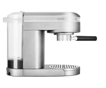 KitchenAid Artisan 5KES6503ESX kávovar pákové espresso, 1470 W, 15 bar, parní tryska, doubleshot, stříbrná