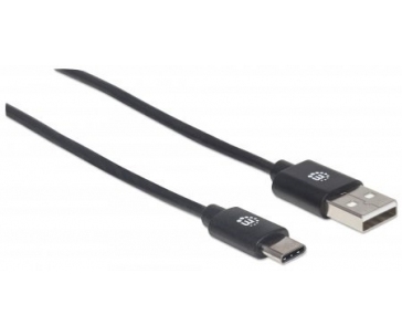 MANHATTAN kabel Hi-Speed USB-C, C Male / A Male, 3m, černý