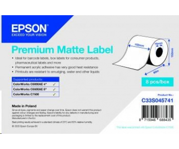 Epson label roll, normal paper, 102mm