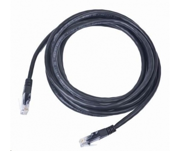 GEMBIRD kabel patchcord Cat5e UTP 1m, černý