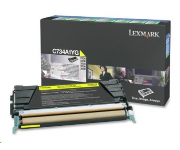 LEXMARK toner YELLOW C734, C736, X734, X736, X738 na 6000 stran