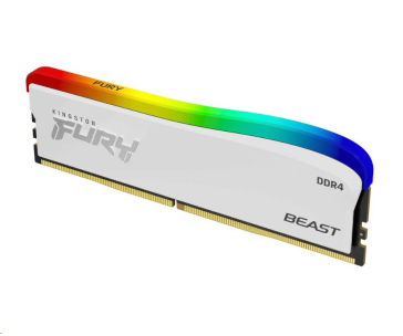 KINGSTON DIMM DDR4 8GB 3200MT/s CL16 FURY Beast Bílá RGB SE