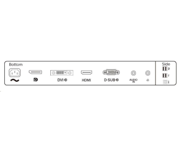 Philips MT IPS LED 23,8" 241B8QJEB/00- IPS panel, 1920x1080, 50M:1, 250cd, HDMI, DVI-D, VGA, DP, USB, repro, pivot