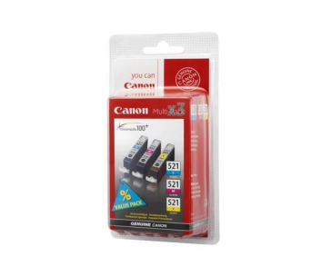 Canon CARTRIDGE CLI-526 C/M/Y/BK Value pack + fotopapír pro PIXMA IP4x50, MX8x5, MG5x50, IX6550 (437 str.)