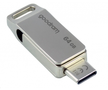 GOODRAM Flash Disk 64GB ODA3, USB 3.2, stříbrná