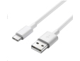 PremiumCord Kabel USB 3.1 C/M - USB 2.0 A/M, rychlé nabíjení proudem 3A, 50cm, bílá