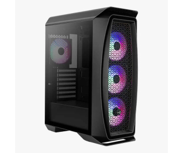 AEROCOOL skříň Aero One Frost ML G, Mid tower, 2x USB 3.0, 2x audio, 4x 120mm RGB Fan, bez zdroje