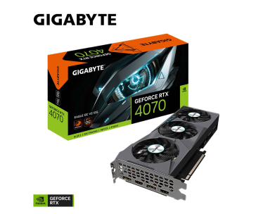 GIGABYTE VGA NVIDIA GeForce RTX 4070 EAGLE V2 OC 12G, 12G GDDR6X, 2xDP, 2xHDMI