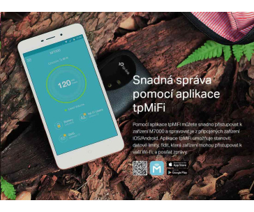 TP-Link M7000 přenosný router (4G LTE,2,4GHz,1xmicroUSB,1xSIM)