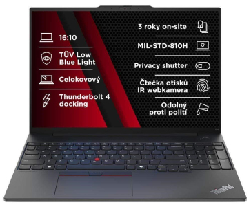 LENOVO NTB ThinkPad E16 G2 - Ultra5 125U,16" WUXGA,16GB,512SSD,IRcam,W11H