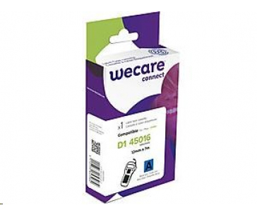 WECARE ARMOR páska pro DYMO S0720560, černá/modrá, 12mm x 7m