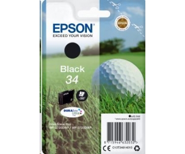 EPSON ink čer Singlepack "Golf" Black 34 DURABrite Ultra Ink 6,1 ml