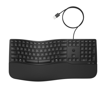 HP 480 Comfort Wired Keyboard - drátová ergonomická klávesnice CZ/SK