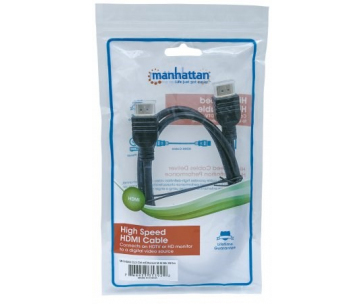 MANHATTAN kabel In-wall CL3 High Speed HDMI s Ethernetem, HEC, ARC, 3D, 4K, stíněný, 5m, Black