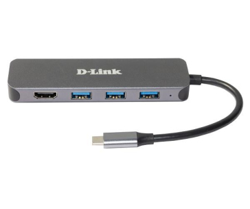 D-Link DUB-2333 USB-C Hub with HDMI and 3x USB3.0, mini docking station