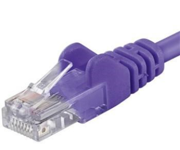 PremiumCord Patch kabel UTP RJ45-RJ45 CAT6 2m fialová