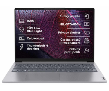 BAZAR - LENOVO NTB ThinkBook 16 G7 - Ultra7 155H,16" WUXGA,16GB,1TBSSD,FHD+IRcam,W11H - Poškozený obal (Komplet)