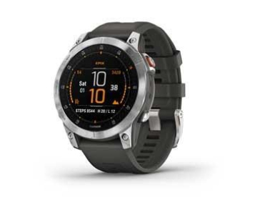 Garmin epix™ (Gen 2) – Standard Edition | 47 mm, Slate Steel / Black Band, EU