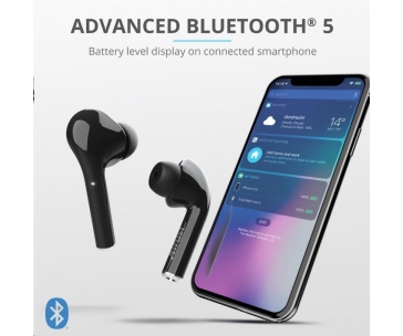 TRUST sluchátka Nika Touch Bluetooth Wireless Earphones - black