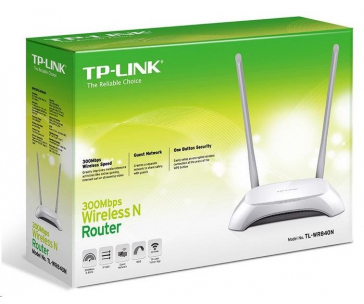 TP-Link TL-WR840N WiFi4 router (N300, 2,4GHz, 4x100Mb/s LAN, 1x100Mb/s WAN)