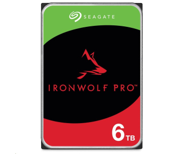 SEAGATE HDD 6TB IRONWOLF PRO (NAS), 3.5", SATAIII, 7200 RPM, Cache 256MB