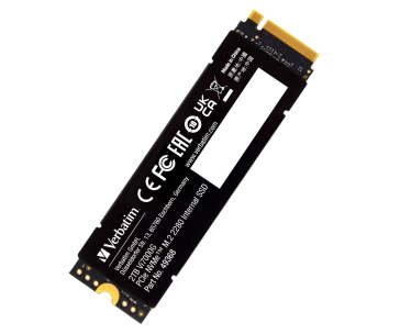 VERBATIM SSD Vi7000G Internal PCIe NVMe M.2 SSD 4TB , W 6700/ R 7400MB/s