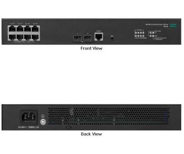 HPE Networking Comware 5120v3 8G PoE 2 SFP+ 125W Fanless Campus Switch S0F79A