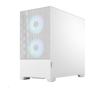 FRACTAL DESIGN skříň Pop Mini Air RGB White TG Clear Tint, 2x USB 3.0, bez zdroje, mATX