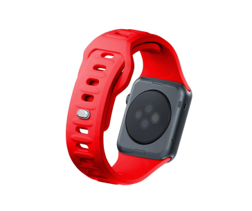 3mk Silicone Watch Strap pro Apple 38/40/41 mm Red