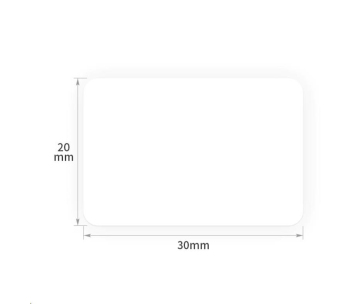 Niimbot štítky R 30x20mm 320ks White pro B21, B21S, B3S, B1