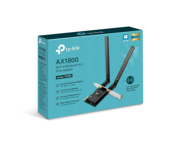 TP-Link Archer TX20E WiFi6 PCIe adapter (AX1800,2,4GHz/5GHz,Bluetooth5.2)