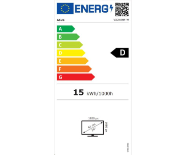 ASUS LCD 23.8" VZ24EHF-W Eye Care Gaming Monitor 1920x1080 IPS Full HD Frameless 100Hz Adaptive-Sync 1ms MPRT HDMI bílý