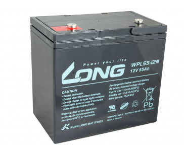 LONG baterie 12V 55Ah M6 LongLife 12 let (WPL55-12N)