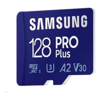 Samsung micro SDHC karta 128GB PRO Plus + SD adaptér