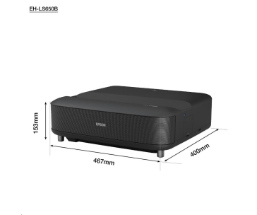 EPSON projektor EH-LS650B, 4K PRO-UHD, 3600ANSI, 2.500.000:1, USB, WiFi, HDMI, Android TV, černý, 5 LET ZÁRUKA