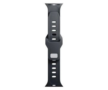 3mk Silicone Watch Strap pro Apple 42/44/45/49 mm Black