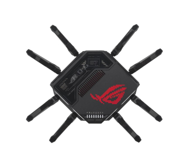 ASUS ROG Rapture GT-BE98 Gaming Router, WiFi 7, Dual 10G Ports, AURA RGB, AiMesh