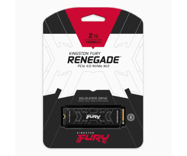 Kingston FURY RENEGADE SSD 2TB (2000GB) M.2 2280 NVMe™ PCIe Gen 4 (R 7300MB/s; W 7000MB/s) HEATSINK