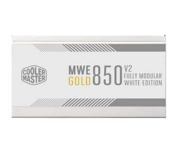 Cooler Master zdroj MWE 850 Gold V2, Modularní, 120mm, 80+ Gold, bílá