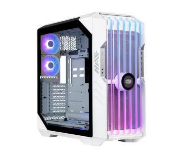 Cooler Master case HAF 700 EVO Big-Tower, ARGB, bez zdroje, 3x 120mm ARGB Fan, 2x 200mm ARGB Fan, bílá