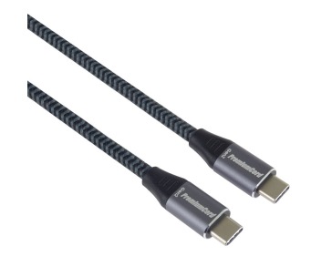 PREMIUMCORD USB-C kabel (USB 3.2 Gen2x2, 5A, 100W, 20Gbit/s) 3m, Šedá