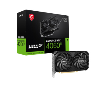 MSI VGA NVIDIA GeForce RTX 4060 Ti 8G VENTUS 2X BLACK E1 OC, 8G GDDR6, 3xDP, 1xHDMI